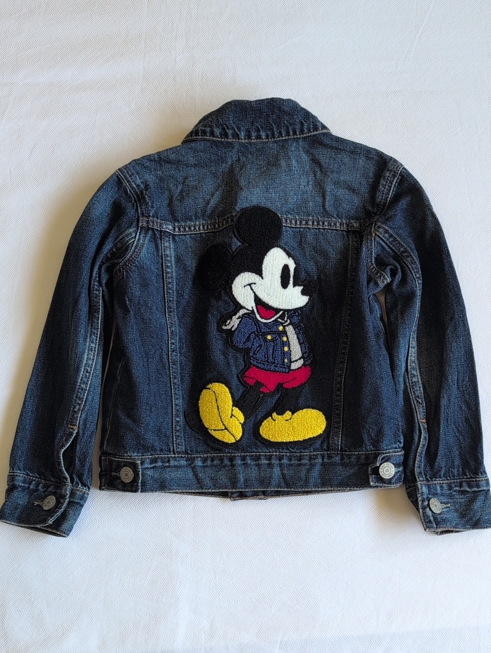 Disney × Baby Gap Mickey Mouse Denim Jacket Size 4T EUC